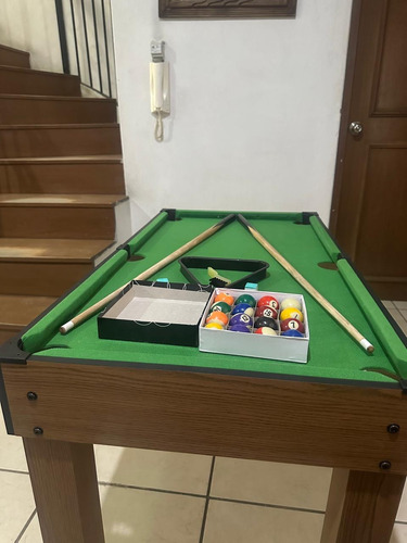 Mesa De Billar Multijuegos Futbolito Ping Pong Billar