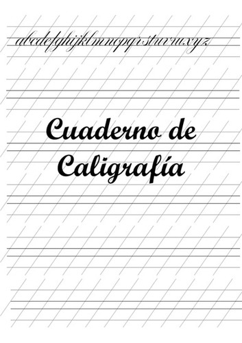 Cuaderno De Caligrafía: Inglés Para Adultos - Papel Para 