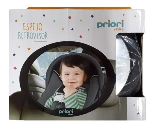 Imagen 3 de 7 de Espejo Auto Para Bebe Niños Retroviso Priori + Parasoles