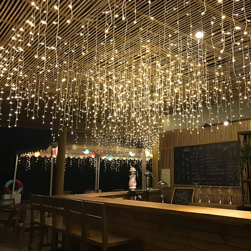 Cascata 400 Led 10m Natal Prova D Agua Cor Bf E Bq Luzes Branco Q...