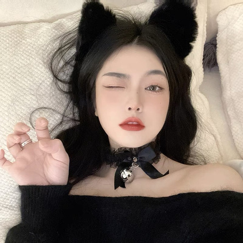 Diadema Estilo Conejo Con Forma De Oreja De Gato Para Mujer,