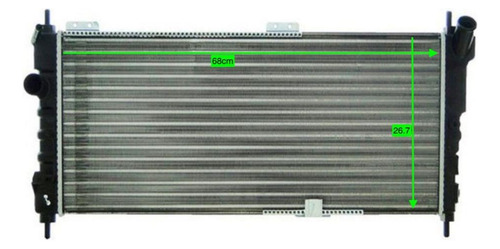 Imagen 1 de 3 de Radiador Chevrolet Corsa Classic 1.4cc 68cm