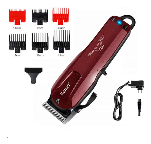 Máquina Corte De Cabelo Kemei Turbo Sem Fio