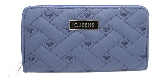 Queens Billetera Mujer Cuero Sintético Urbana Qw13 Negro