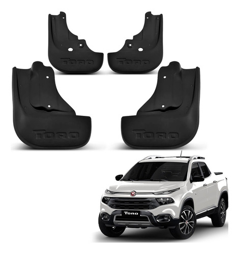 Kit 4 Para-barro Toro 2016 17 18 19 20 21 2022 Personalizado