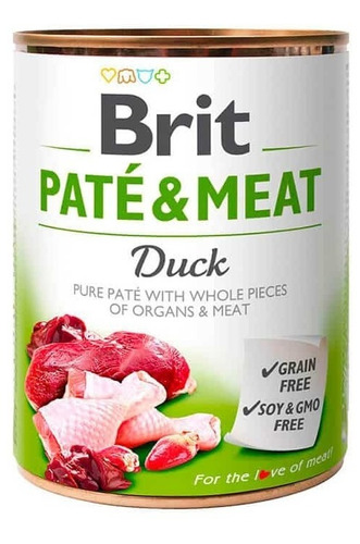 Brit Pate De Pato Lata X3 De 800 Grs