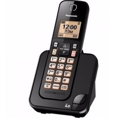Teléfono inalámbrico Panasonic KX-TGC350Lbb negro con identificación