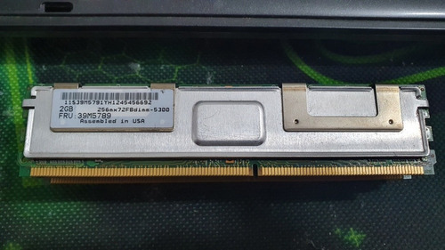 Imagem 2 de 5 de Memória Ibm 2gb 256mx72fb Dimm-5300 Fru:39m5789