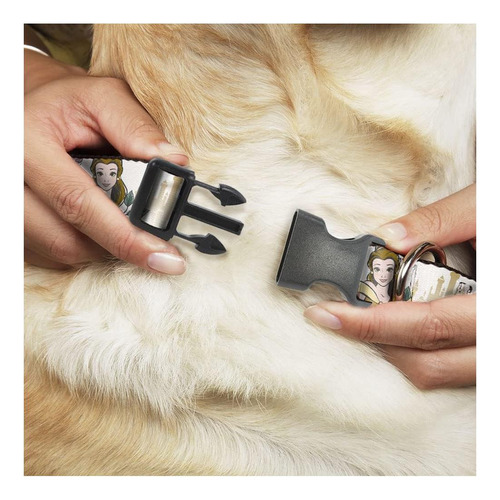 Collar De Perro Clip De Plástico La Bella Y La Bestia Bella