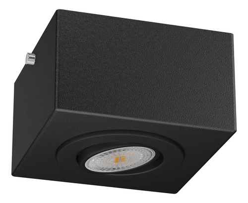 10x Spot Sobrepor Dicroica Alumínio De Teto Beiral Cor Preto Mf270 Mega Forte Iluminação