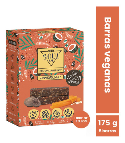 Soul Bar Zanahoria Nuez 35 Grs (5 U.)