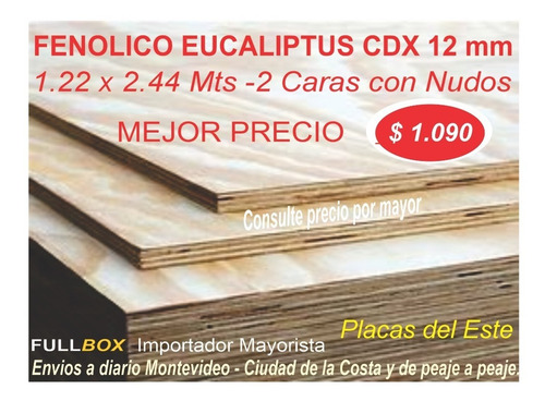 Imagen 5 de 6 de Chapon Placa Osb 9 Mm 122 X 244 Mts. Mejor Precio Fullbox
