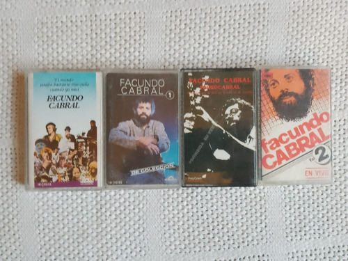 Lote De 4 Cassettes De Música Originales De Facundo Cabral