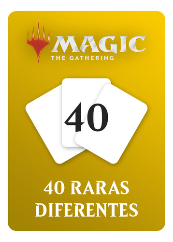Bulk - 40 Cartas Raras Sortidas De Magic: The Gathering