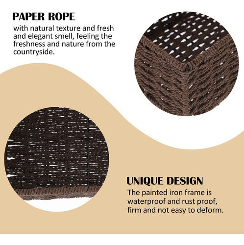 Organizing Basket, Caja De Almacenamiento De Escritorio Teji