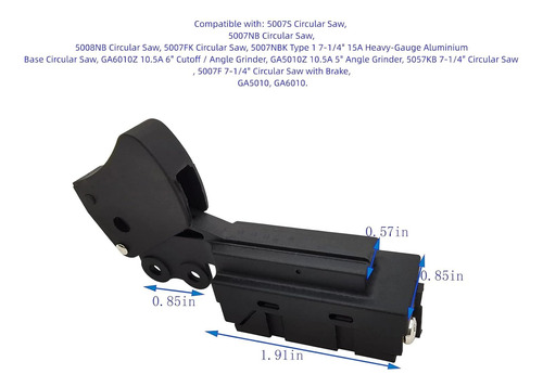 Interruptor De Gatillo L50 24/12a Para Makita