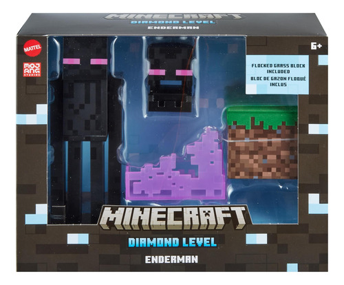Mattel Minecraft Diamond Level Enderman Ação Figura E Acessó