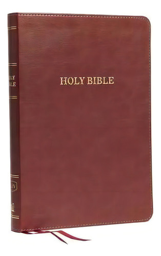 Kjv, Thinline Bible, Large Print, Leathersoft, Burgundy, Thumb Indexed, Red Letter, Comfort Print..., De Zondervan. Editorial Thomas Nelson Publishers En Inglés