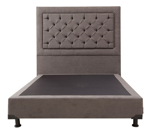 Cabecera Queen Size Dicasa Mary + Box Dicasa Bless Gris