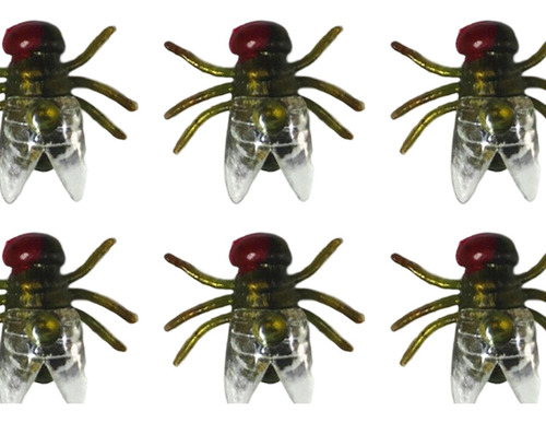 10x Moscas De Simulación Accesorios De Insectos Broma Verde