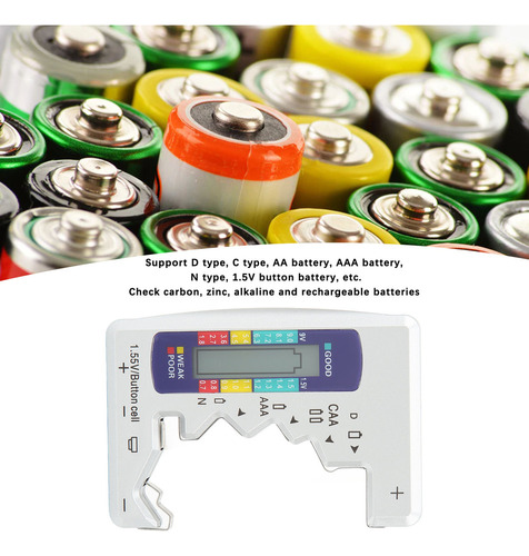 Medidor Digital De Capacidad De Batería Universal D C N Aaa