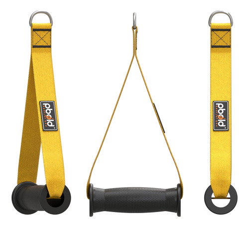 Agarres Asas Manijas Mangos Accesorio Para Cable Polea Gym Gimnasio Bíceps Tríceps Hombro Pecho Espalda Exercise Handles Machine Attachments Para Maquina De Cable Y Bandas Resistencia Pbold Amarillo