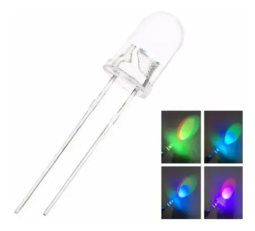 100 x Led 5mm RGB 4 Terminais Ânodo Comum / / Alto Brilho / Casa da