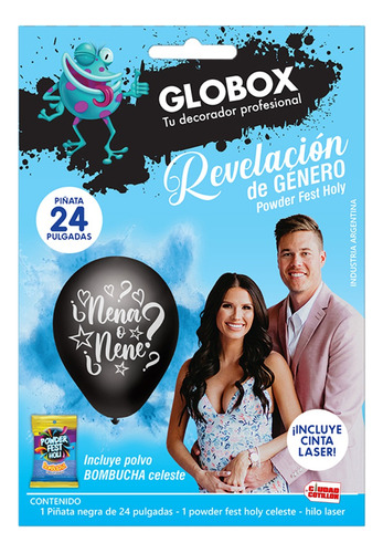 Revelación Género Niño Niña Globo Piñata 24  Polvo Holy - Cc