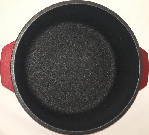 Antigua Cacerola Olla Essen 25cm Restaurada Antiadherente Rojo Fuego (Reacondicionado)