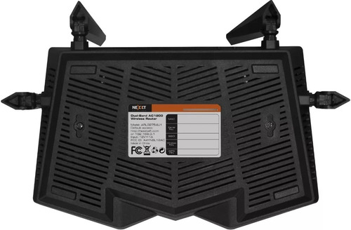 Imagen 5 de 8 de Router Nexxt Solutions Nebula 1200-AC negro 110V/220V