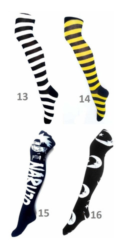 Imagen 10 de 10 de Medias Bucaneras Mujer Set 3 Pares Eleccion Estampado Comics