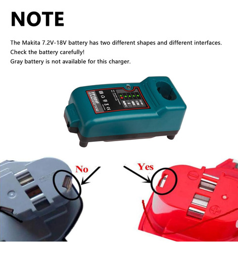 Cargador De Batería Para Makita Dc7100, Dc711