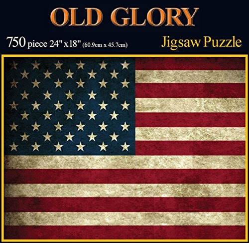 Recuerdos Y Regalos De America Old Puzzle De Bandera Rustica