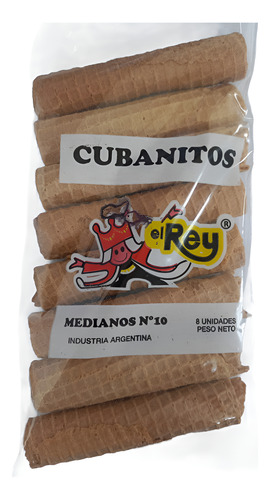Cubanitos N10 Por 8 Unds. 100grs. Caja Por 20 Paquetes