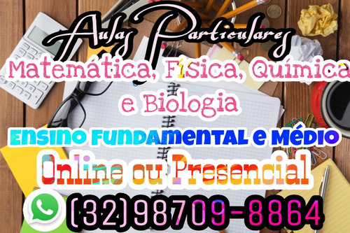 Aulas Particulares De Matemática, Física, Química E Biologia