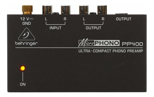 Behringer Pp400 Preamplificador Phono Ultra Compacto