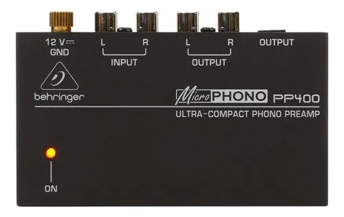 Behringer Pp400 Preamplificador Phono Ultra Compacto