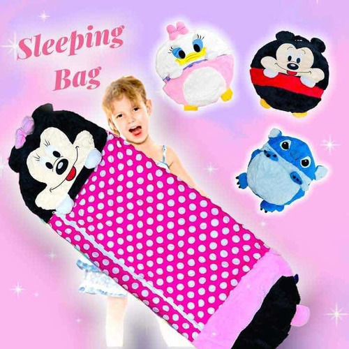 Sleeping Bag Bolsa De Dormir Happy Nappesr Disney Niños