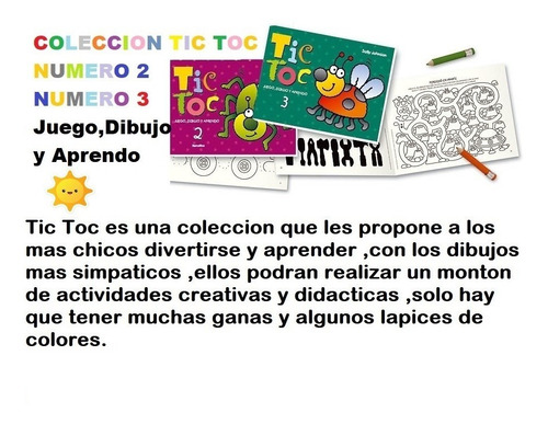 Tic Toc Numero Dos Y Numero Tres Sally Johnson C/u