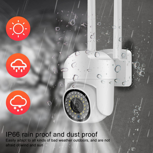 Câmera De Segurança Doméstica 2mp Ptz Smart 1080p Ip66 Water