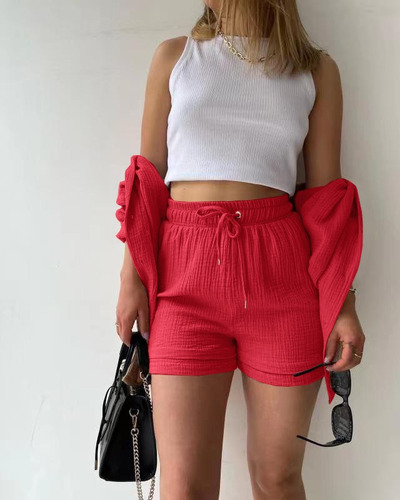 Conjunto De Traje Casual Moderno De 2 Piezas De Manga Larga
