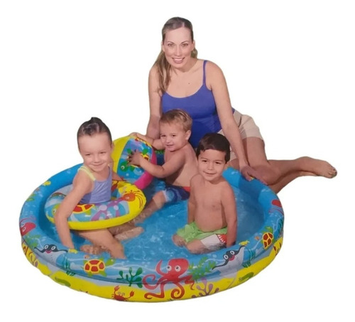  Pileta Piscina Pelotero Con Accesorios Salvavidas Pelota