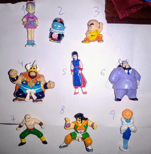 Dragonball Sobre Plateado Miniatura Figura Muñ Precio X Lote