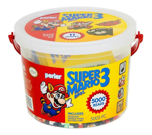 Hama Beads Super Mario Bros Kit Nintendo 5000 Piezas Cuencas
