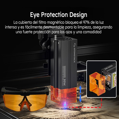 Máquina De Grabado Láser Atomstack A5 V2 Pro 5w Con App