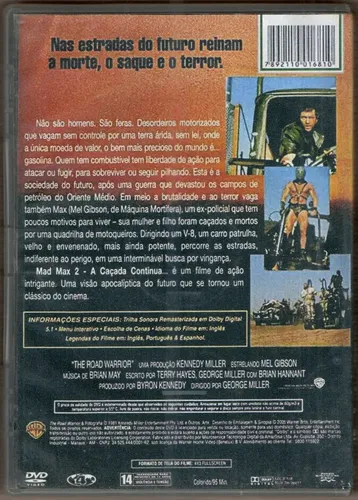 DVD MAX 80’s 2 6g7v4d0 Dvd Mad Max 2: A Caçada Continua | MercadoLivre