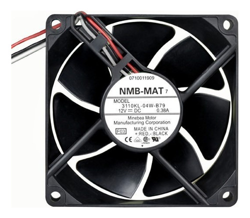 Fan Cooler Nmb 12v 0.38a Modelo 3110kl-04w-b70 8x8