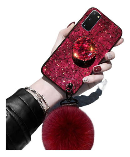 Funda Para Galaxy Pompon Soporte Case Varios Modelos