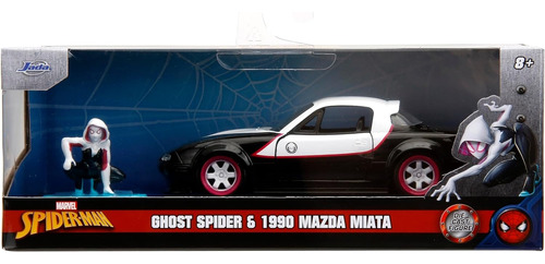 Marvel Spiderman Ghost Spider Y Mazda Miata 1:32 Jada