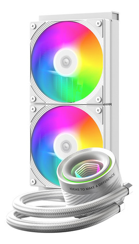 Watercooler Id Cooling Fx240 Inf White Argb 300w Intel Amd